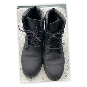 Timberland Ortholite Leather Waterproof Boots Black 7.5M Womens A3340